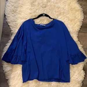 Zara blue top